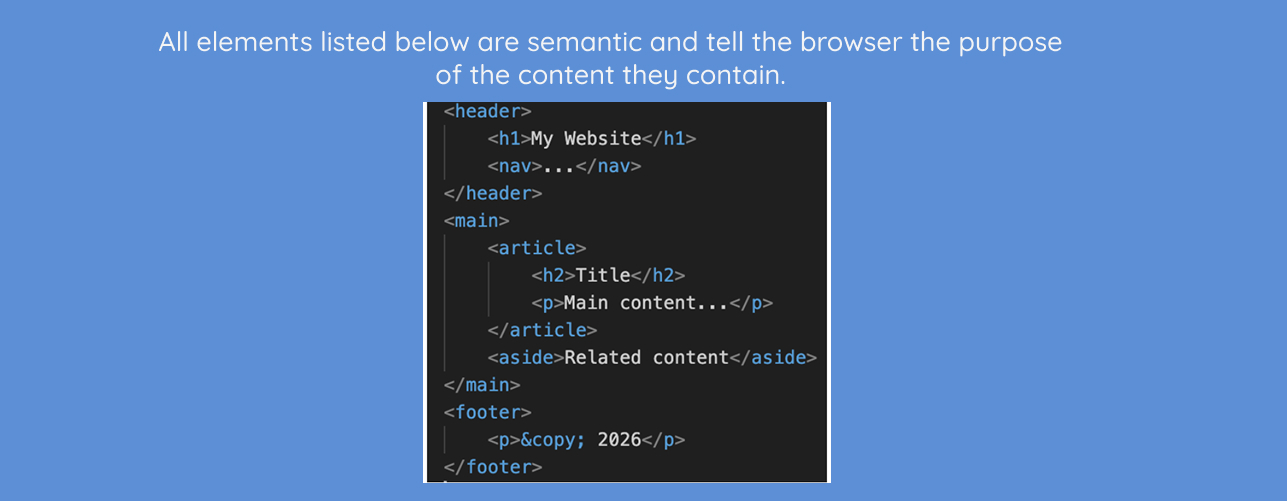 semantic element example
